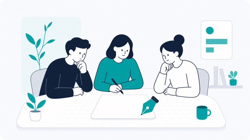 Illustration representing an independent editorial desk researching payments information